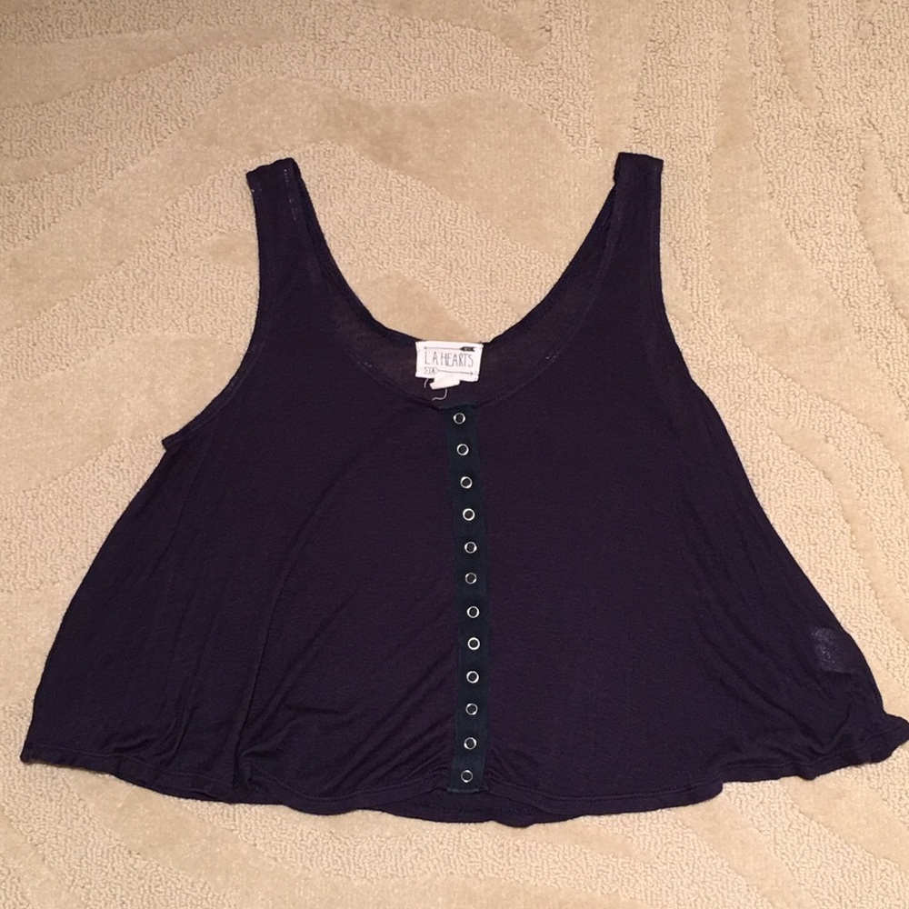 Button Up Crop Top